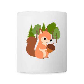 Écureuil à la noix - Mug blanc - blanc - Devant