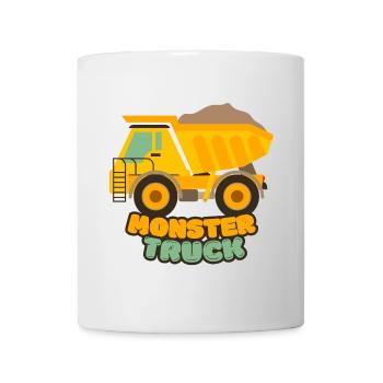 Camion monstre - Mug blanc - blanc - Devant