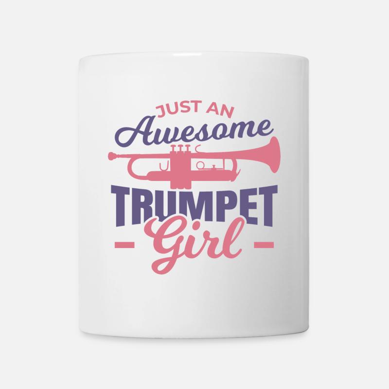 Tolles Trompetenmädchen - Tasse - Weiß