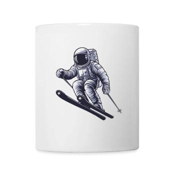 Astronaut Skier Skiing - Mug - white - Front
