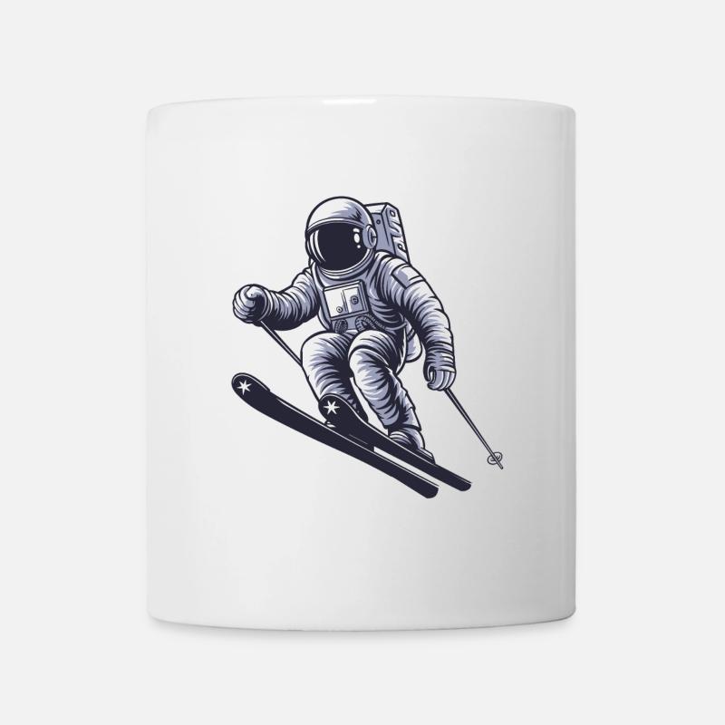 Astronaute Skieur Ski - Mug blanc - blanc