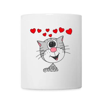 Valentines Day Cat Lady Wedding Anniversary - Mug - white - Front