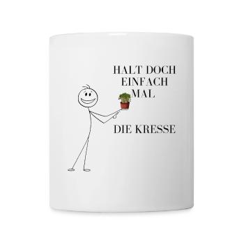 Pen figure - just hold the cress - Mug - white - Front