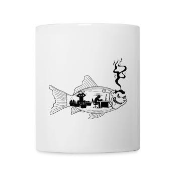 the fish stinks from the head - Mug - white - Front