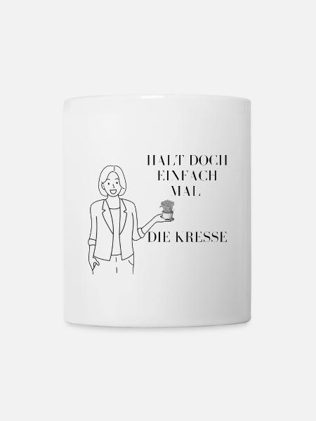 Hold the cress illustration - Mug - white