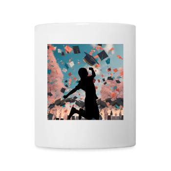 Graduates - finally graduation leap of joy - Mug - white - Front