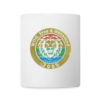 20. Geburtstag Wild, libre et indompté depuis 02/2005 - Mug blanc - blanc - Devant