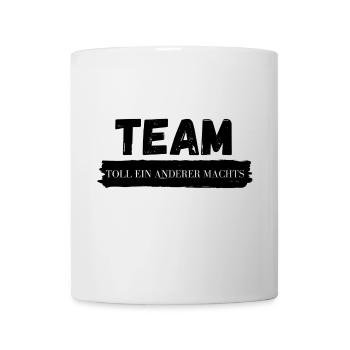Team Stamp Distressed Block Print - Mug - white - Front