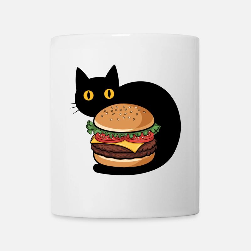 Burger Chat - Mug blanc - blanc