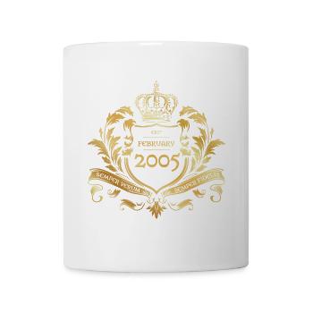 20. Geburtstag Semper Verum - Established 02/2005 - Tasse - Weiß - Vorne