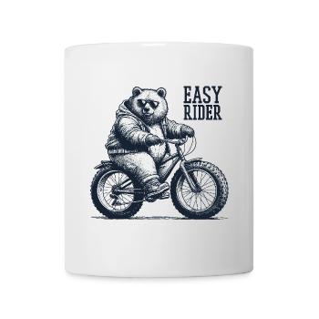 Fatbike Bear Bicycle Fat Tire Cool Gift - Mug - white - Front