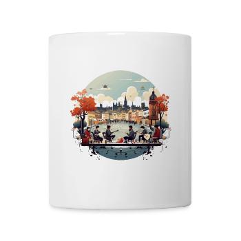 Melodische Straßen - Tasse - Weiß - Vorne