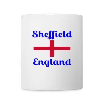 Sheffield English - Stilvolle Drucke - Tasse - Weiß - Vorne