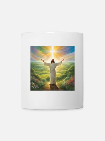 Jesus, katholischer Jesus Christus - Tasse - Weiß