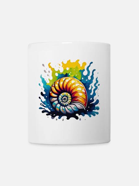 Geologie - Fossil - Tasse - Weiß