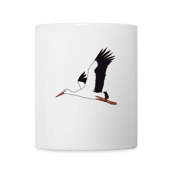 flying stork - Mug - white - Front