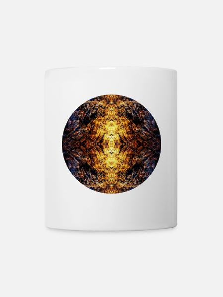 Natur Mandala Licht im Felsen - Tasse - Weiß