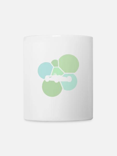 Autorennen Auto - Tasse - Weiß