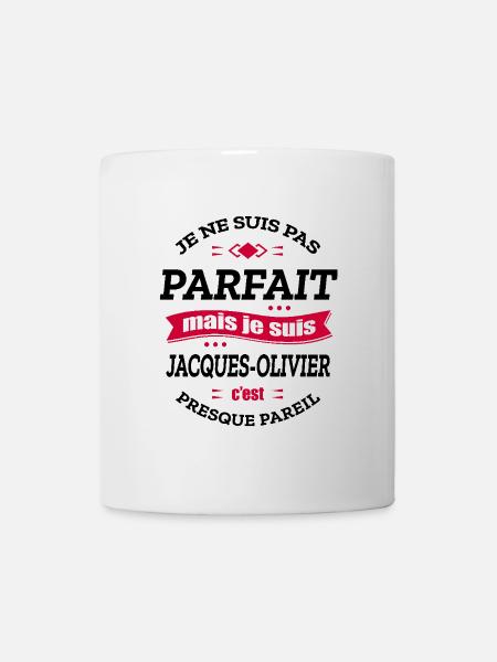 JACQUES-OLIVIER PARFAIT - PRENOM JACQUES-OLIVIER - Mug blanc - blanc