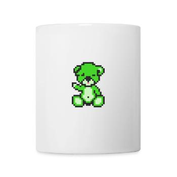 Pixel Bear Neon Green - Mug blanc - blanc - Devant