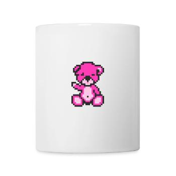 Pixel Bear Neon Magenta - Mug blanc - blanc - Devant