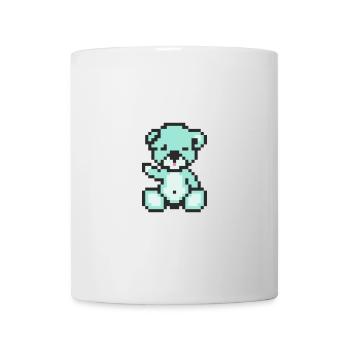 Pixel Bear Pastel Green - Mug blanc - blanc - Devant