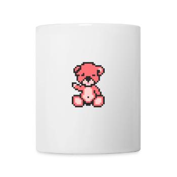 Pixel Bear Neon Pink - Mug blanc - blanc - Devant