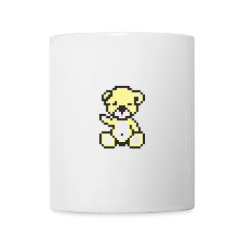 Pixel Bear Pastel Yellow - Mug blanc - blanc - Devant