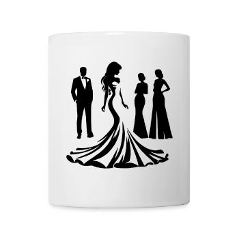 Mariée - Mug blanc - blanc - Devant