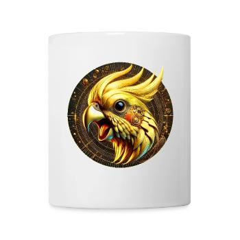 Steampunk-Bird (01) - Tasse - Weiß - Vorne