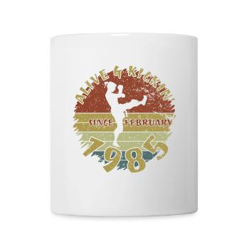 40. Geburtstag Alive and kickin since 02/1985 - Mug - white - Front