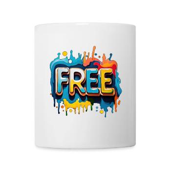 Freei, Free, Freedom - Mug - white - Front