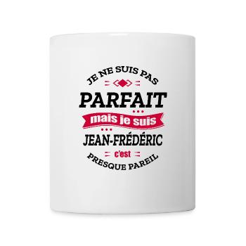 JEAN-FRÉDÉRIC PARFAIT - PRENOM JEAN-FRÉDÉRIC - Mug blanc - blanc - Devant
