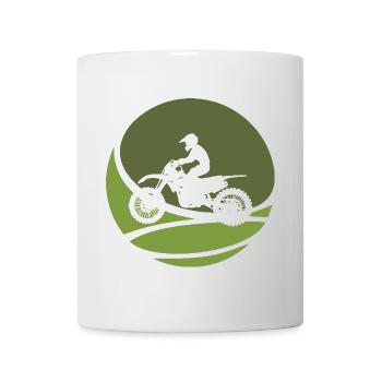 Motorcycle Dirt Bike - Mug - white - Front