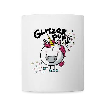 Einhorn Glitzerpups - Tasse - Weiß - Vorne