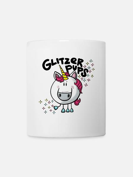 Einhorn Glitzerpups - Tasse - Weiß