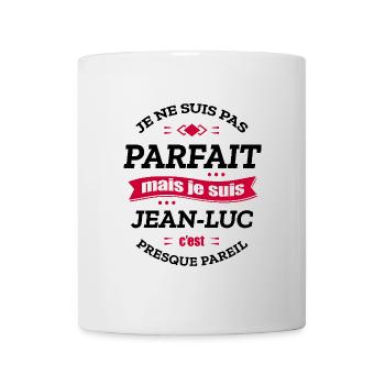 JEAN-LUC PARFAIT - PRENOM JEAN-LUC - Mug blanc - blanc - Devant