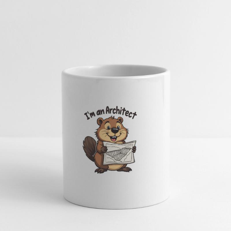 Biber Architecte – Constructeur de barrages Mug blanc