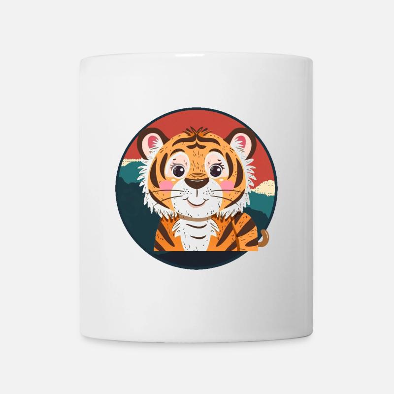 Tiger Hauskatze - Tasse - Weiß