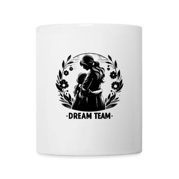 Cadeau d’équipe de rêve mère et fille - Mug blanc - blanc - Devant