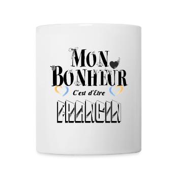 Mon Bonheur C'est d'Etre Frangin - Mug blanc - blanc - Devant