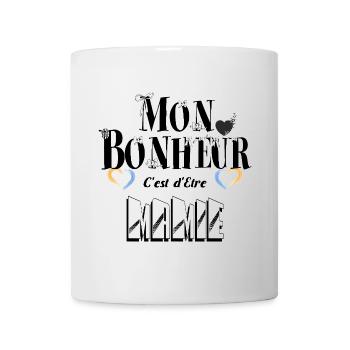 Mon Bonheur C'est d'Etre Mamie - Mug blanc - blanc - Devant