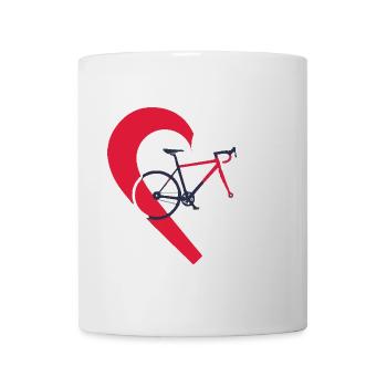 I love my bicycle - Bike and heart - Mug - white - Front