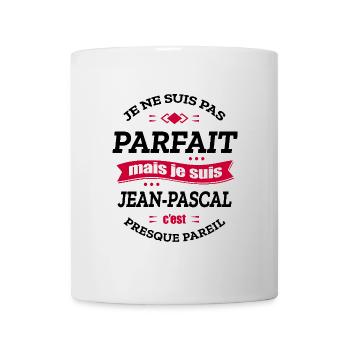 JEAN-PASCAL PARFAIT - PRENOM JEAN-PASCAL - Mug blanc - blanc - Devant