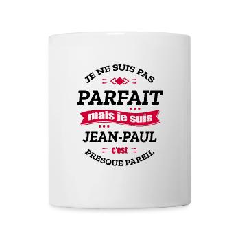 JEAN-PAUL PARFAIT - PRENOM JEAN-PAUL - Mug blanc - blanc - Devant