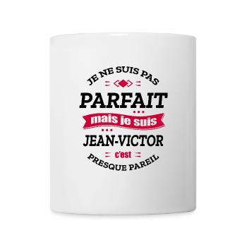 JEAN-VICTOR PARFAIT - PRENOM JEAN-VICTOR - Mug blanc - blanc - Devant