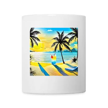 Beach - Tasse - Weiß - Vorne
