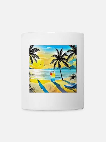 Beach - Tasse - Weiß