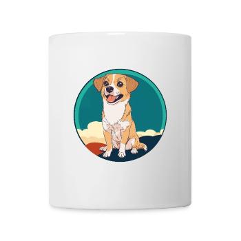 Hund Dackel Dobermann - Tasse - Weiß - Vorne