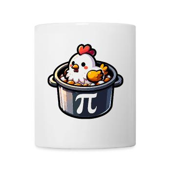 Pi Day Chicken Motif Pi Fans Math Fans Teachers - Mug - white - Front